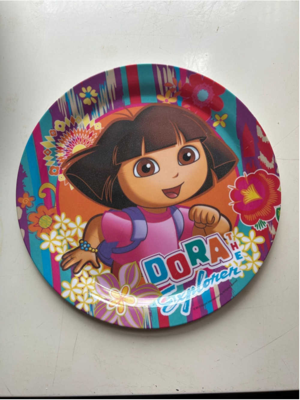 Vintage Dora the Explorer Melamine Plate